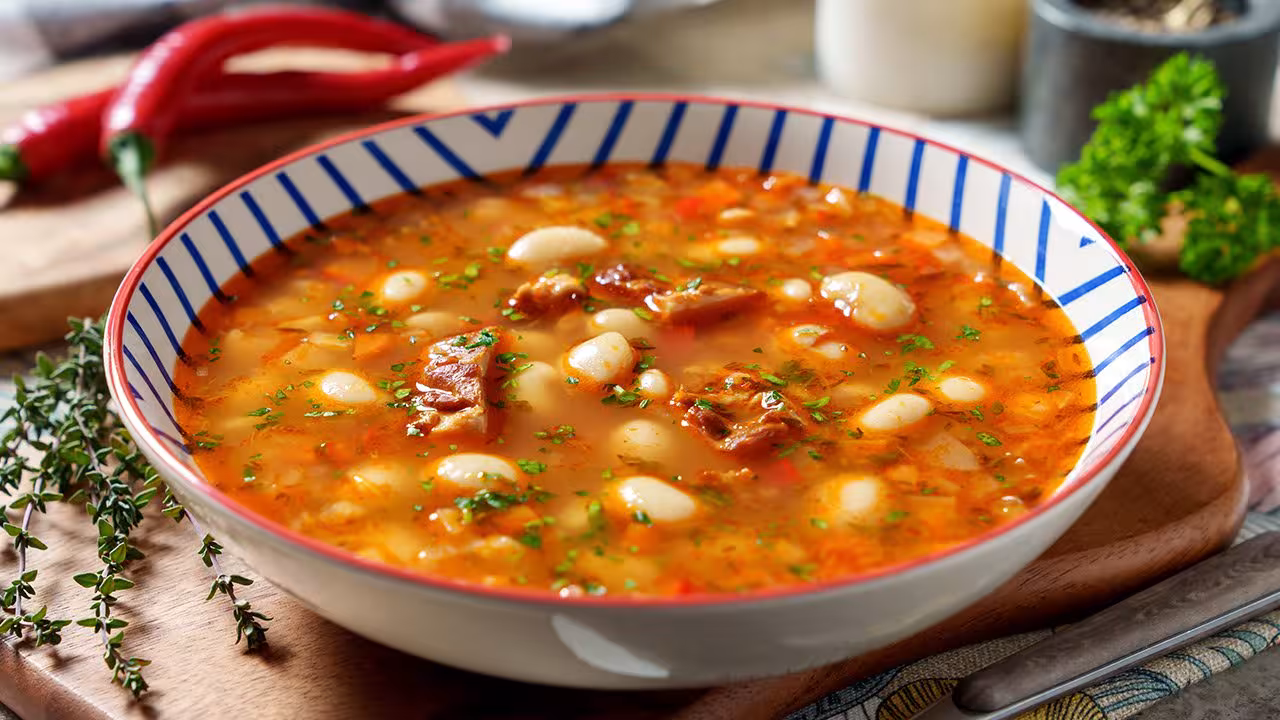 Ciorbă ardelenească de fasole