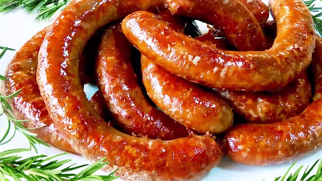 Cârnați de casă la cuptor