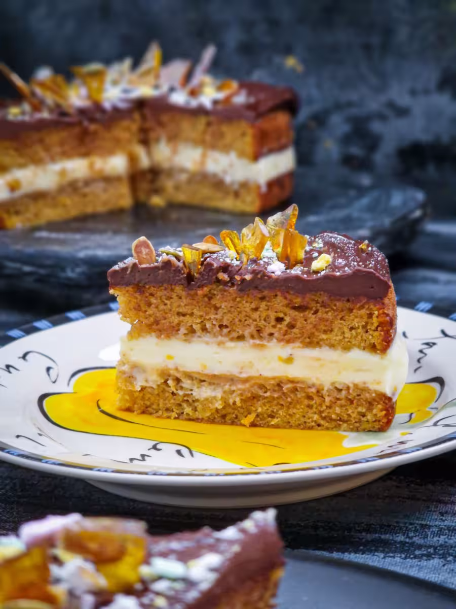 Tort cu dovleac, portocală și ghimbir